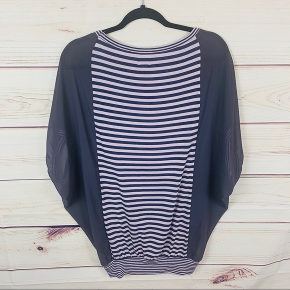 Ella Moss Bellah striped dolman top nwot - Picture 3 of 8